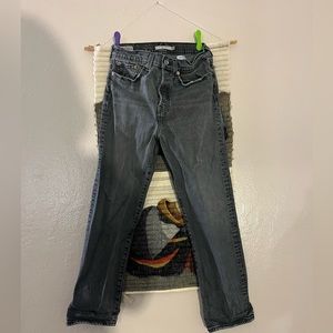 Levi High Rise Crop Wedgie Strait Fit Jeans Size 28